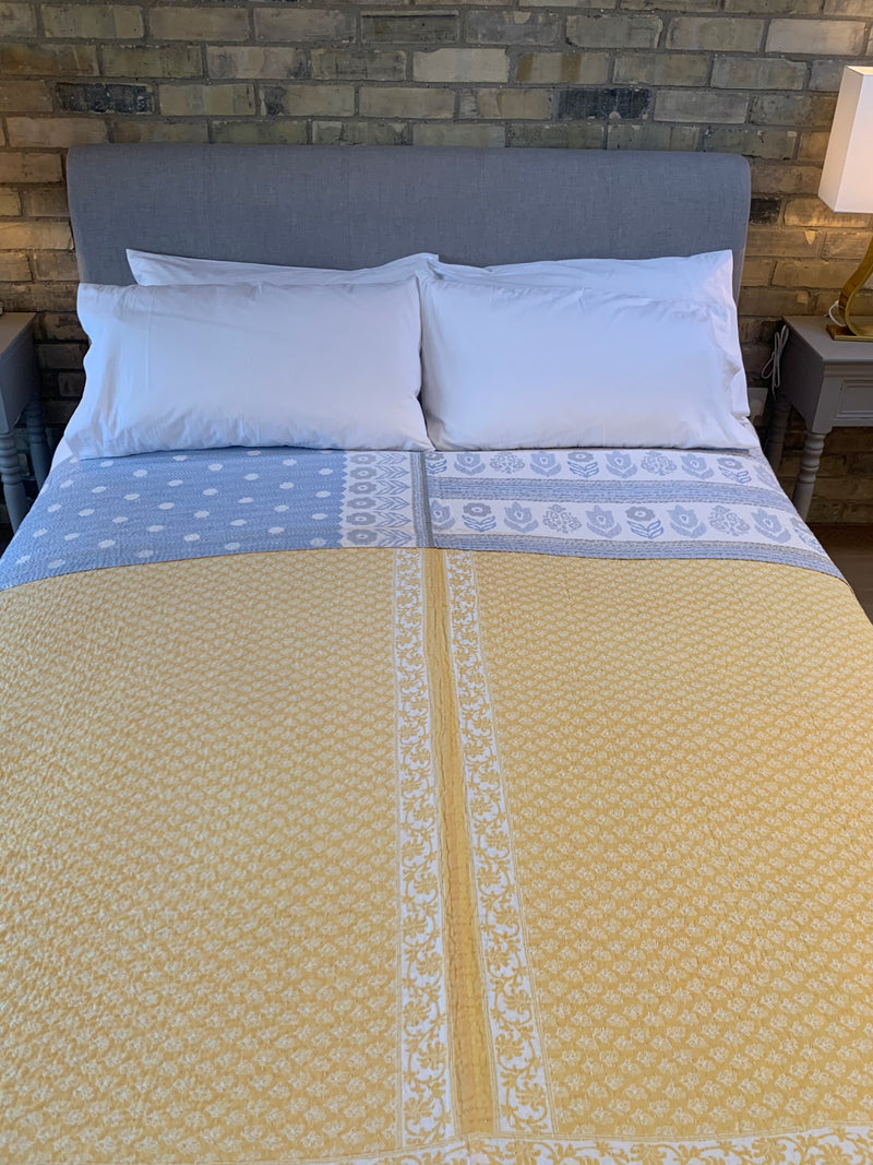 New quilt 3 - Blue & Yellow
